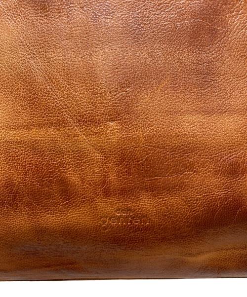 dan genten（ダン ゲンテン）dan genten (ダン ゲンテン) レザートートバッグ ブラウンの古着・服飾アイテム
