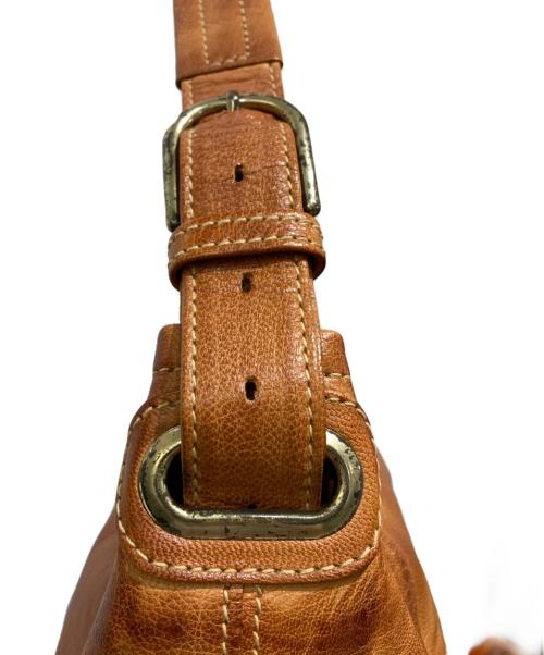 dan genten（ダン ゲンテン）dan genten (ダン ゲンテン) レザートートバッグ ブラウンの古着・服飾アイテム