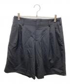 COMME des GARCONS HOMME PLUSコムデギャルソンオムプリュス）の古着「2タックハーフパンツ」｜ブラック
