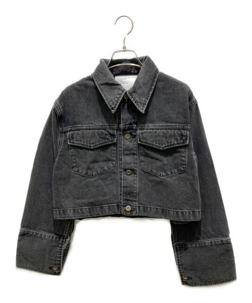 FRAY ID（フレイ アイディー）FRAY ID (フレイ アイディー) デニムジャケット ブラックの古着・服飾アイテム