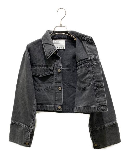 FRAY ID（フレイ アイディー）FRAY ID (フレイ アイディー) デニムジャケット ブラックの古着・服飾アイテム