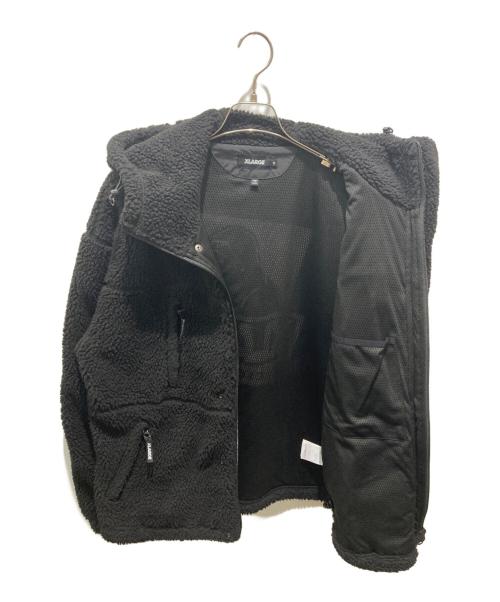 X-LARGE（エクストララージ）X-LARGE (エクストララージ) BOA FLEECE ZIP-UP JACKET ブラック サイズ:Mの古着・服飾アイテム