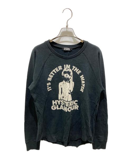 Hysteric Glamour（ヒステリックグラマー）Hysteric Glamour (ヒステリックグラマー) カットオフガールプリントカットソー ブラック サイズ:Mの古着・服飾アイテム