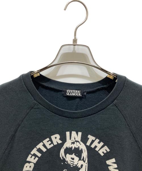 Hysteric Glamour（ヒステリックグラマー）Hysteric Glamour (ヒステリックグラマー) カットオフガールプリントカットソー ブラック サイズ:Mの古着・服飾アイテム