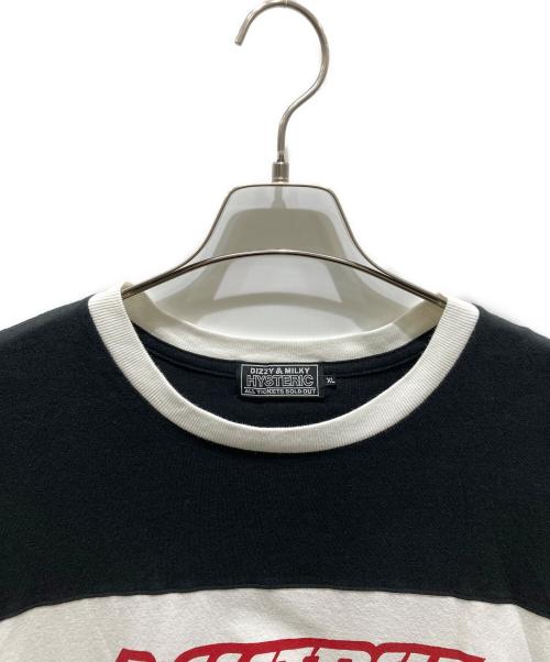 Hysteric Glamour（ヒステリックグラマー）Hysteric Glamour (ヒステリックグラマー) LAY DAY WOMAN ブラック×ホワイト サイズ:XLの古着・服飾アイテム