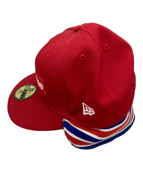 SUPREME（シュプリーム）SUPREME (シュプリーム) New Era (ニューエラ) Knit Rib Box Logo Cap レッド サイズ:7 3/4の古着・服飾アイテム