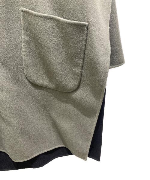 6(ROKU) BEAUTY&YOUTH（ロク ビューティーアンドユース）6(ROKU) BEAUTY&YOUTH (ロク ビューティーアンドユース) REVER HOODED PULLOVER COAT カーキ×ブラック サイズ:36の古着・服飾アイテム