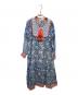 SZ Blockprints（エスゼットブロックプリント）の古着「別注 Silk Jodhpur Dress」｜ブルー×ホワイト