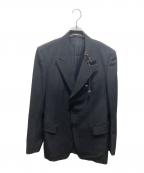 Y's for menワイズフォーメン）の古着「レースアップカラーテーラードジャケット」｜ブラック