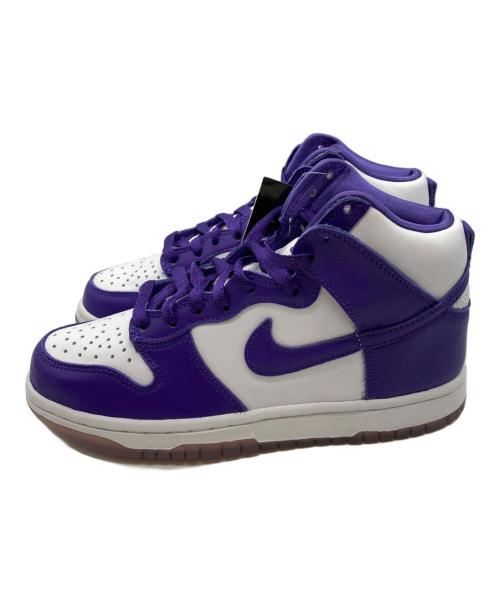NIKE（ナイキ）NIKE (ナイキ) DUNK HIGH（ダンクハイ） パープル×ホワイト サイズ:US6.5の古着・服飾アイテム