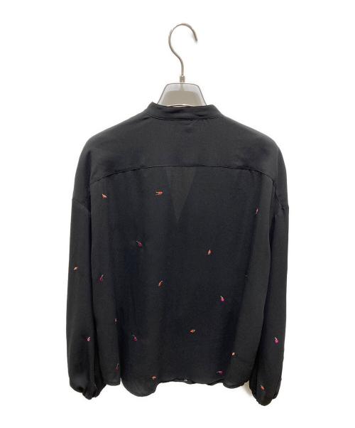 Diagram（ダイアグラム）Diagram (ダイアグラム) マルチフラワーヤーンブラウス ブラック サイズ:36の古着・服飾アイテム