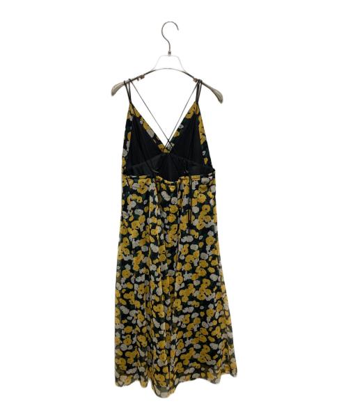Diagram（ダイアグラム）Diagram (ダイアグラム) フラワーチュールプリントキャミワンピース イエロー サイズ:36の古着・服飾アイテム