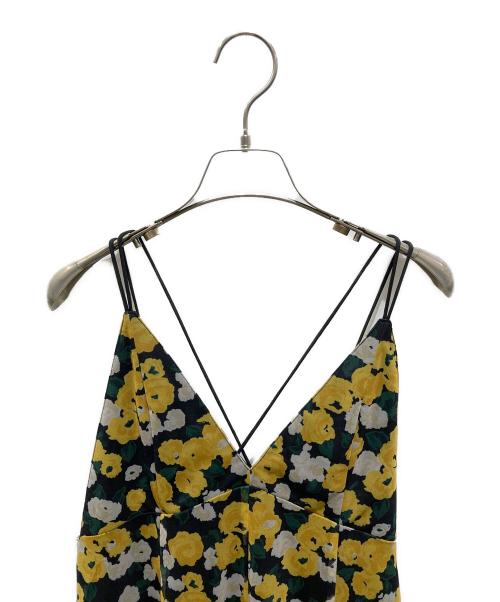 Diagram（ダイアグラム）Diagram (ダイアグラム) フラワーチュールプリントキャミワンピース イエロー サイズ:36の古着・服飾アイテム