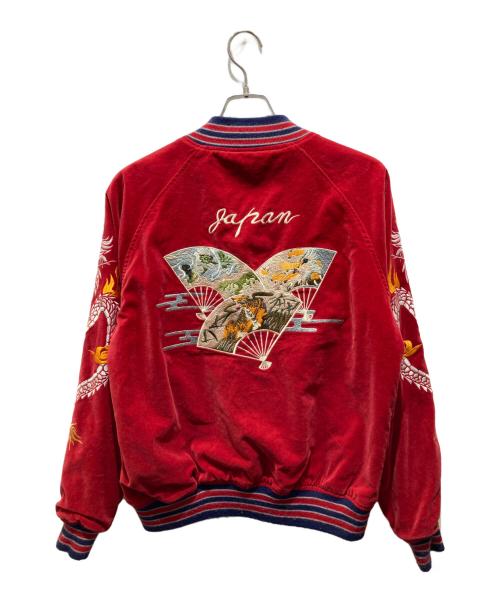 HOUSTON（ヒューストン）HOUSTON (ヒューストン) リバーシブルスカジャン レッド サイズ:Mの古着・服飾アイテム