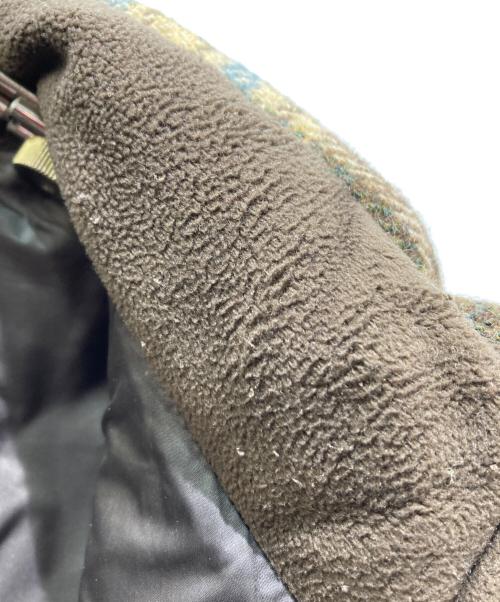 PAPAS（パパス）PAPAS (パパス) ダウンチェックベスト ブラウン サイズ:Lの古着・服飾アイテム