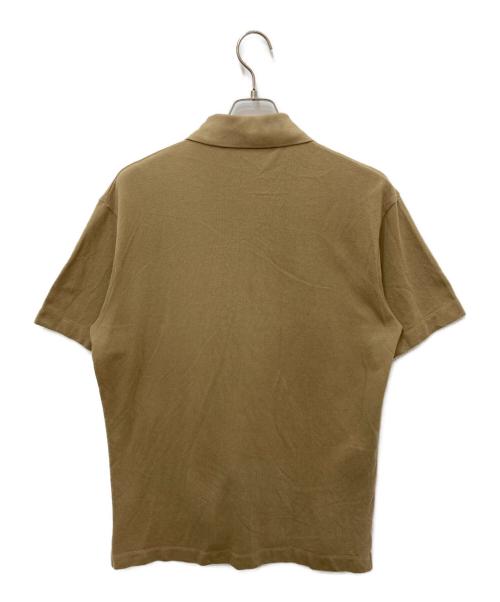 maison kitsune（アシッドメゾンキツネ）MAISON KITSUNE (アシッドメゾンキツネ) BOLD FOX HEAD PATCH COMFORT POLO ベージュ サイズ:Sの古着・服飾アイテム