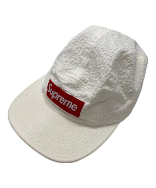 SUPREME（シュプリーム）SUPREME (シュプリーム) Tonal Seersucker Camp Cap ホワイトの古着・服飾アイテム