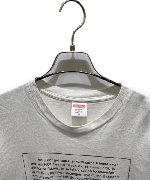SUPREME（シュプリーム）SUPREME (シュプリーム) Say no Tee ホワイト サイズ:Ｍの古着・服飾アイテム