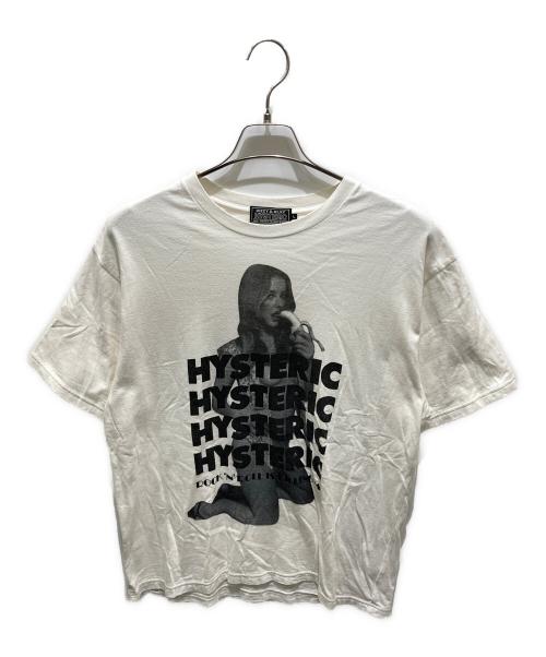Hysteric Glamour（ヒステリックグラマー）Hysteric Glamour (ヒステリックグラマー) プリントTシャツ ホワイト サイズ:Ｌの古着・服飾アイテム