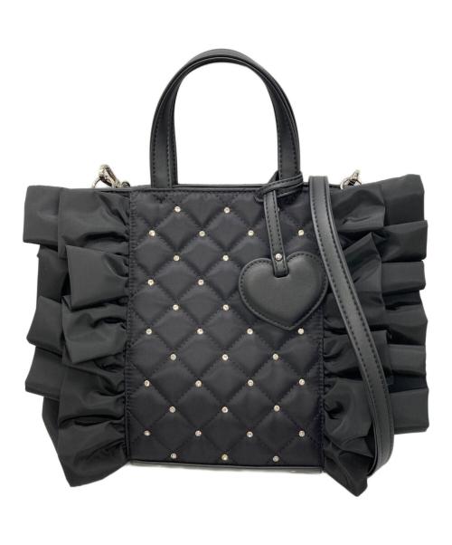 DIANA（ダイアナ）DIANA (ダイアナ) キルティングフリル2WAYバッグ ブラックの古着・服飾アイテム