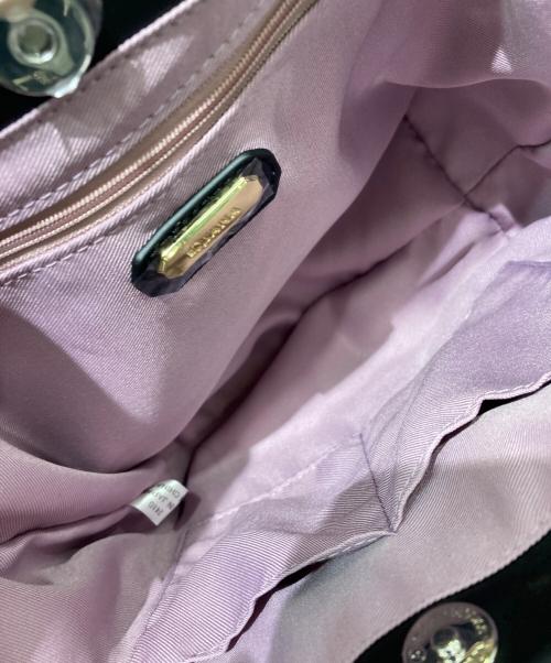 DIANA（ダイアナ）DIANA (ダイアナ) キルティングフリル2WAYバッグ ブラックの古着・服飾アイテム