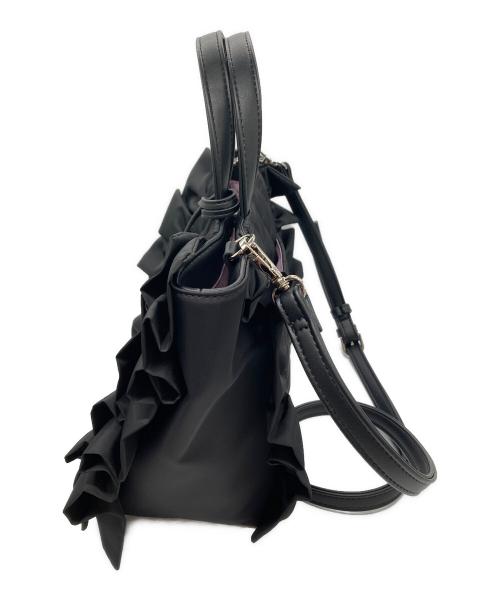 DIANA（ダイアナ）DIANA (ダイアナ) キルティングフリル2WAYバッグ ブラックの古着・服飾アイテム