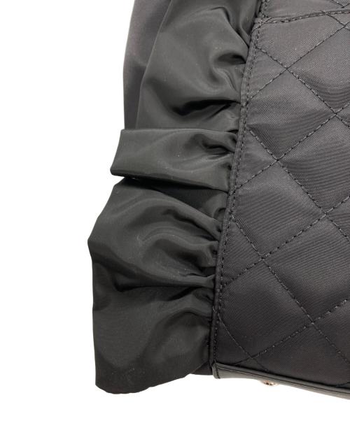 DIANA（ダイアナ）DIANA (ダイアナ) キルティングフリル2WAYバッグ ブラックの古着・服飾アイテム