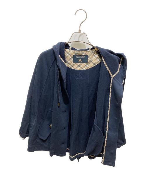BURBERRY BLUE LABEL（バーバリーロンドンブルーレーベル）BURBERRY BLUE LABEL (バーバリーロンドンブルーレーベル) ポンチョ ネイビー サイズ:38の古着・服飾アイテム