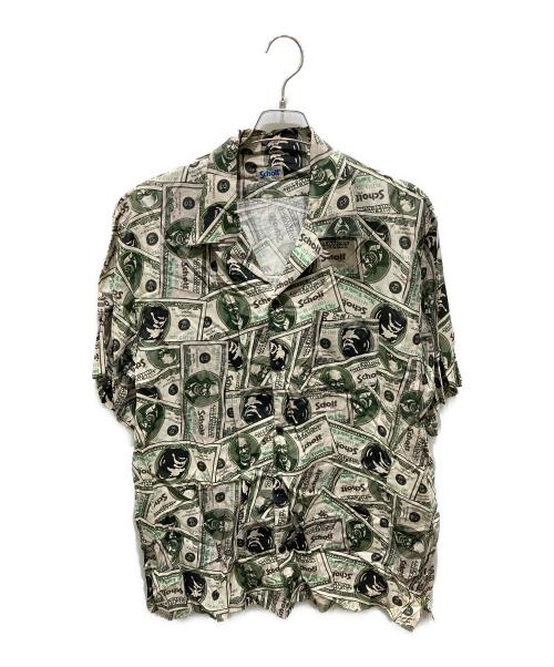 Schott（ショット）Schott (ショット) ドル札半袖シャツ グリーン サイズ:XLの古着・服飾アイテム
