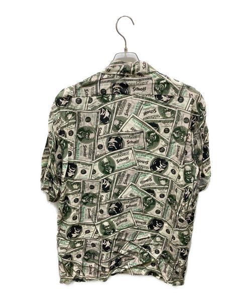 Schott（ショット）Schott (ショット) ドル札半袖シャツ グリーン サイズ:XLの古着・服飾アイテム