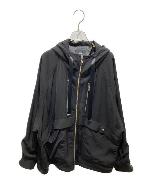 HARE（ハレ）HARE (ハレ) ビッグシルエット ジップアップ ジャケット ブラック サイズ:Fの古着・服飾アイテム