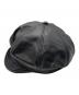 Schott (ショット) LEATHER NEWSBOY CAP ブラック：10000円