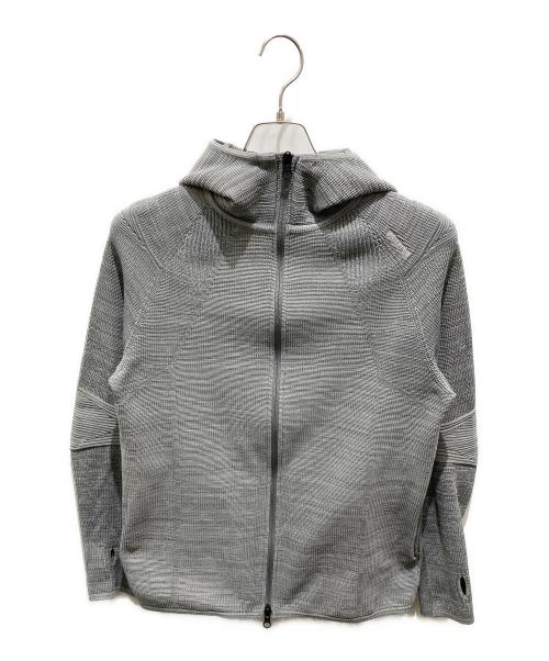 BRIEFING（ブリーフィング）BRIEFING (ブリーフィング) ニットジップパーカー グレー サイズ:Mの古着・服飾アイテム
