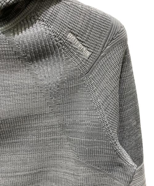 BRIEFING（ブリーフィング）BRIEFING (ブリーフィング) ニットジップパーカー グレー サイズ:Mの古着・服飾アイテム