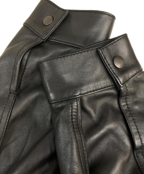 BEAMS（ビームス）BEAMS (ビームス) トラックレザージャケット ブラック サイズ:Mの古着・服飾アイテム