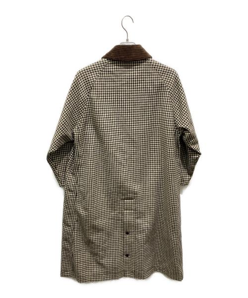 Barbour（バブアー）Barbour (バブアー) ガンクラブチェックロングコート ベージュ サイズ:10の古着・服飾アイテム