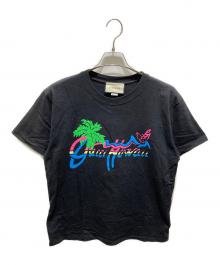 GUCCI（グッチ）の古着「Hawaii Print Tee」｜ブラック
