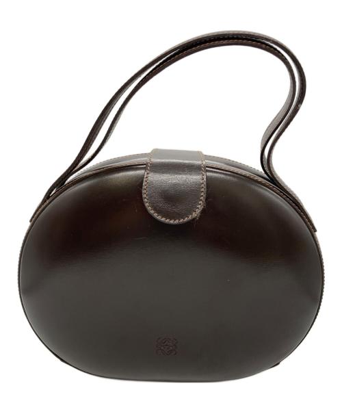 LOEWE（ロエベ）LOEWE (ロエベ) ラウンド型ハンドバッグ ブラウンの古着・服飾アイテム