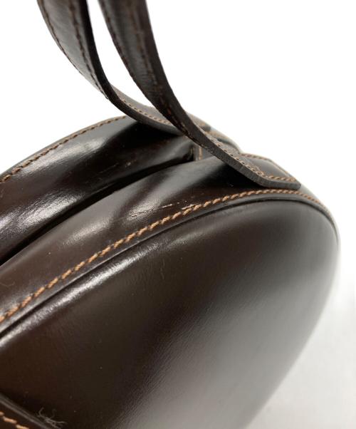 LOEWE（ロエベ）LOEWE (ロエベ) ラウンド型ハンドバッグ ブラウンの古着・服飾アイテム