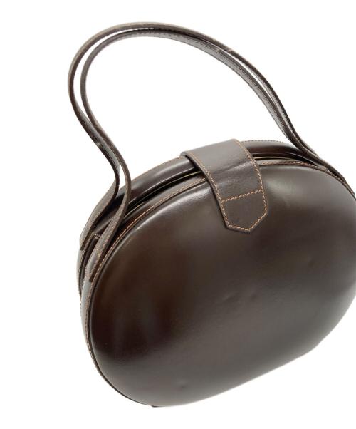 LOEWE（ロエベ）LOEWE (ロエベ) ラウンド型ハンドバッグ ブラウンの古着・服飾アイテム