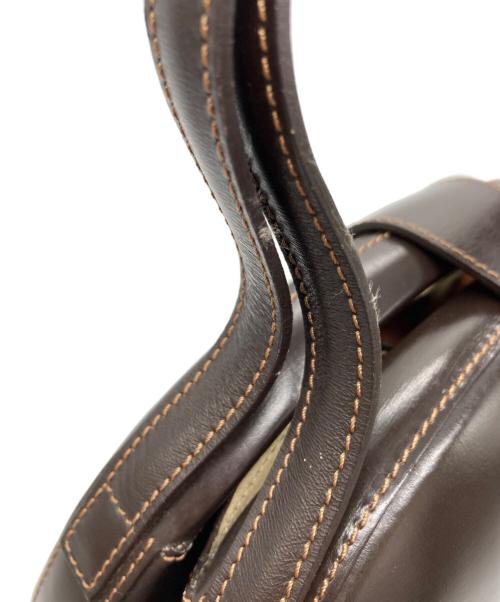 LOEWE（ロエベ）LOEWE (ロエベ) ラウンド型ハンドバッグ ブラウンの古着・服飾アイテム