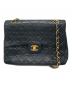 CHANEL（シャネル）の古着「Wフラップラムスキンチェーンショルダーバッグ」｜ブラック