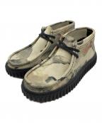 CLARKSクラークス）の古着「CLARKS Torhill Tor オフホワイトカモ」｜ベージュ