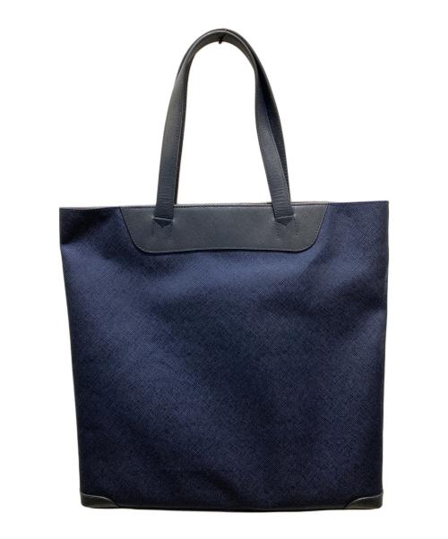 PELLE MORBIDA（ペッレモルビダ）PELLE MORBIDA (ペッレモルビダ) トートバッグ ネイビーの古着・服飾アイテム