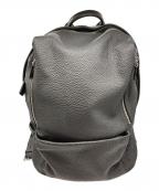 ACATEアカーテ）の古着「カーフ シュリンクレザー バックパック」｜ブラック