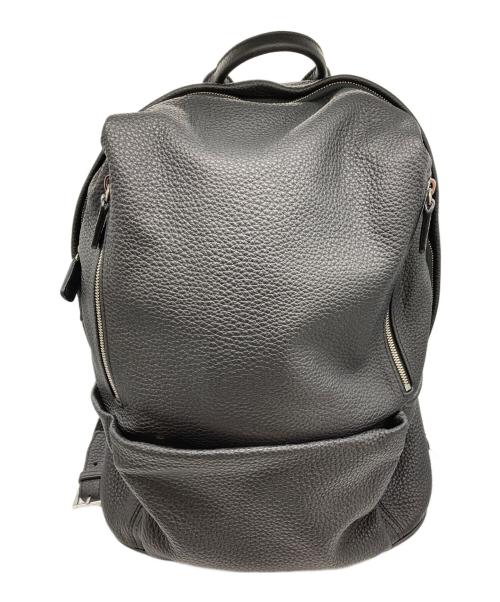 ACATE（アカーテ）ACATE (アカーテ) カーフ シュリンクレザー バックパック ブラックの古着・服飾アイテム