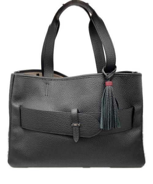 ACATE（アカーテ）ACATE (アカーテ) ETERNO （エテルノ　レザートートバッグ） ブラックの古着・服飾アイテム