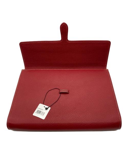 ACATE（アカーテ）ACATE (アカーテ) BREVAフラップクラッチバッグ レッドの古着・服飾アイテム
