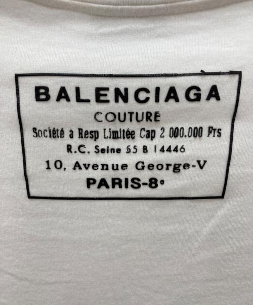 BALENCIAGA（バレンシアガ）BALENCIAGA (バレンシアガ) バックロゴカットソー ホワイト サイズ:XLの古着・服飾アイテム