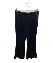 Mame Kurogouchi（マメクロゴウチ）の古着「High Waisted Center Creased Pants」｜ブラック